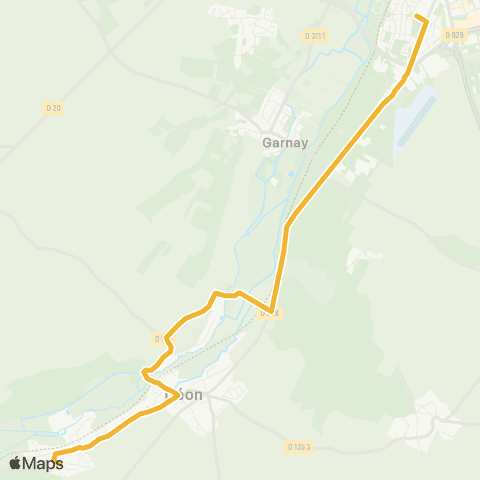 Linéad École <> Érables map