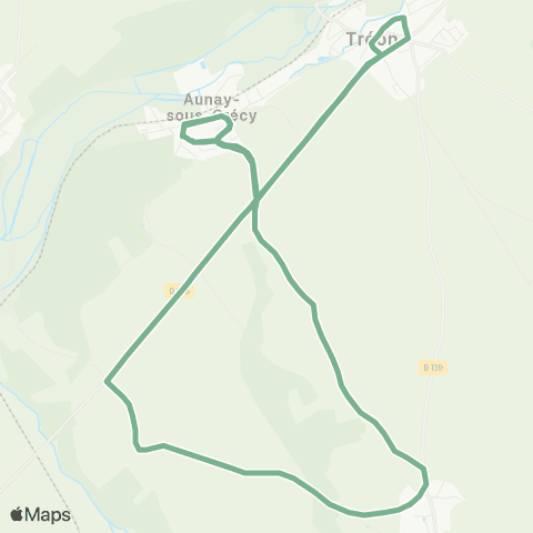 Linéad Érables <> École Tréon map