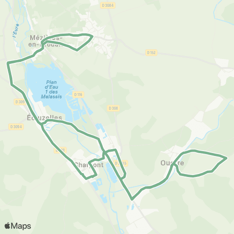 Linéad Bouviers <> Marsauceux map