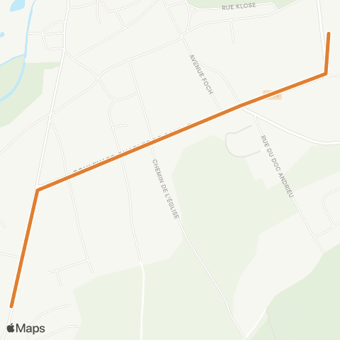 Linéad N50 Collège Mozart <> Lycée Pro map