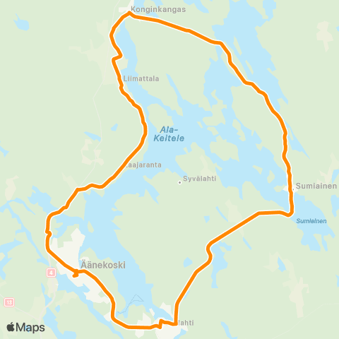Linkki Äänekosken Kyläbussi map