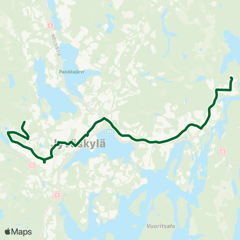 Linkki Kaunisharju-Kortemäki map