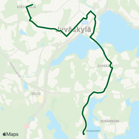 Linkki Ristikivi-Kortepohja map