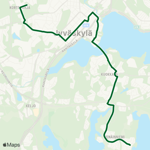 Linkki Nenäinniemi-Kortepohja map