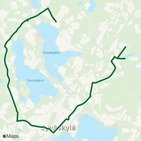 Linkki Kaakkolampi-Palokka map