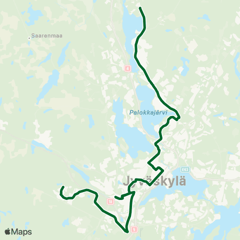 Linkki Mustalampi-Palokka-Heikkilä map