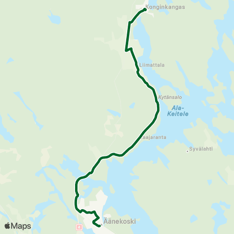 Linkki Konginkangas - Äänekoski map