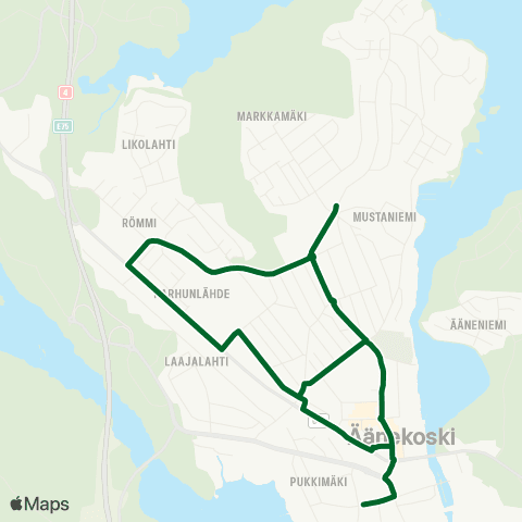 Linkki Äki tk - Mämmensalmi - Äänekoski map