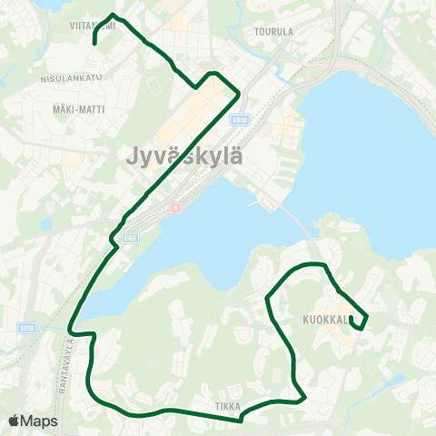 Linkki Kuokkala-Viitaniemi map