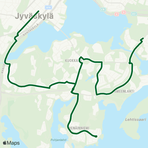 Linkki Viherlandia-Keskusta map