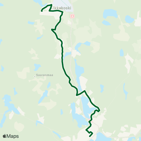 Linkki Tikkakoski-Keskusta-Keskussairaala map