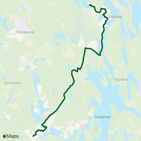 Linkki Laukaa-Jyväskylä map