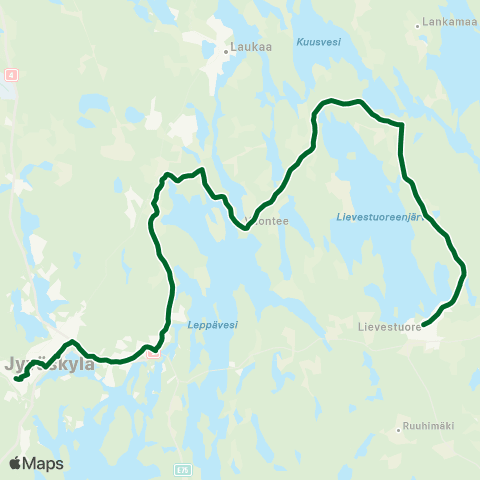 Linkki Lievestuore-Keskussairaala map