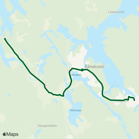 Linkki Äänekoski - Hirvaskangas - Koivisto - Suolahti map