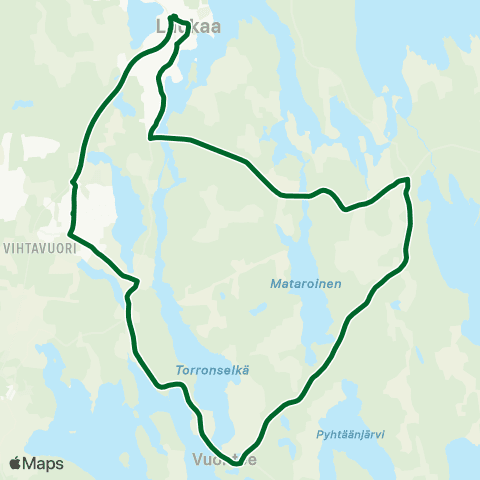 Linkki Laukaa-Vuontee-Tarvaala-Laukaa map