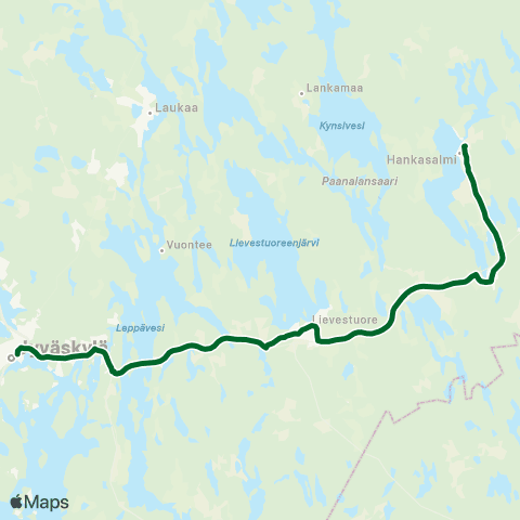 Linkki Petäjävesi - Jyväskylä map