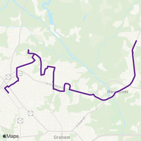 Link Transit 5 Purple map