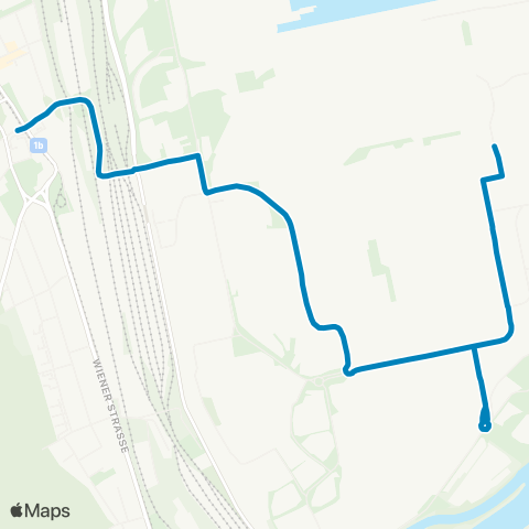 Linz AG Linien Linz Turmstraße - Linz Stahlwerk map