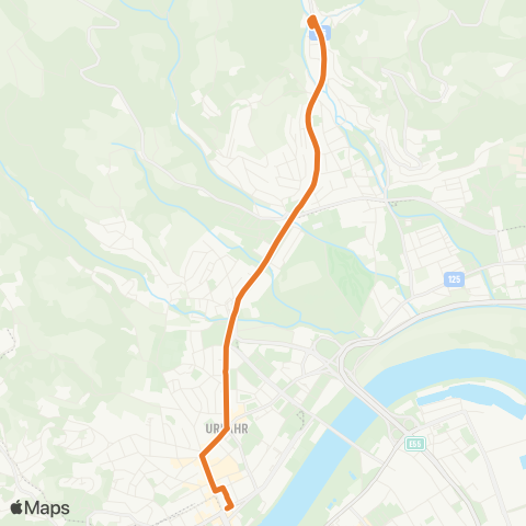 Linz AG Linien Linz Rudolfstraße - Linz Jäger im Tal map