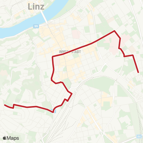 Linz AG Linien Linz Stieglbauernstraße - Linz Froschberg map