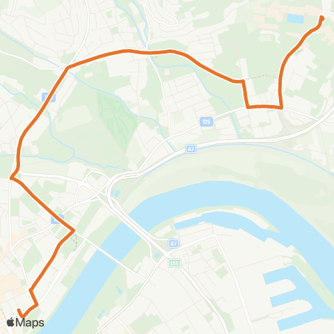 Linz AG Linien Linz Universität - Linz solarCity map