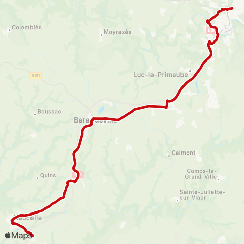liO Naucelle - Rodez map