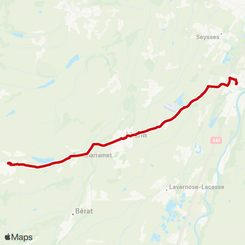 liO Rieumes - Lherm - Muret SNCF map