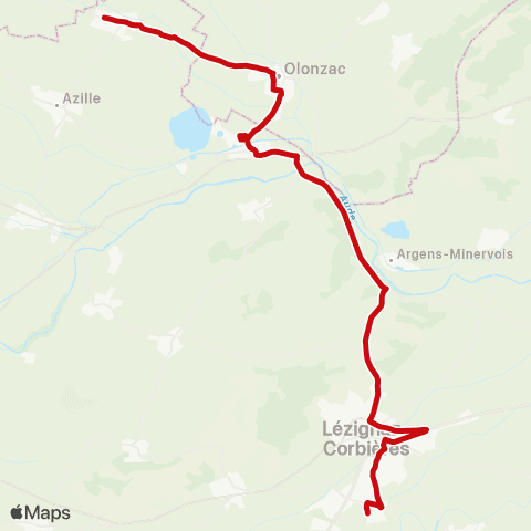 liO Pepieux - Lézignan Corbieres map