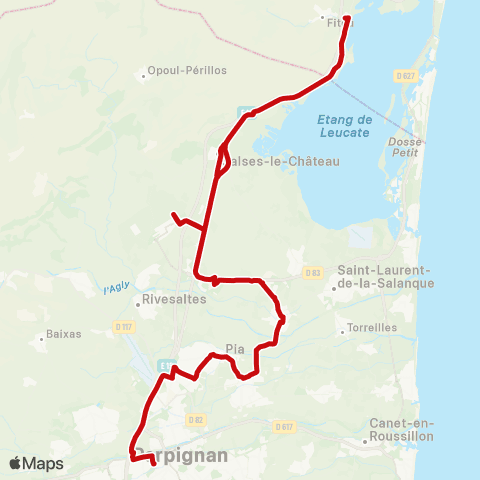 liO Salses - Perpignan map