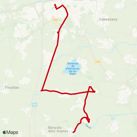 liO Brouilla - Perpignan map