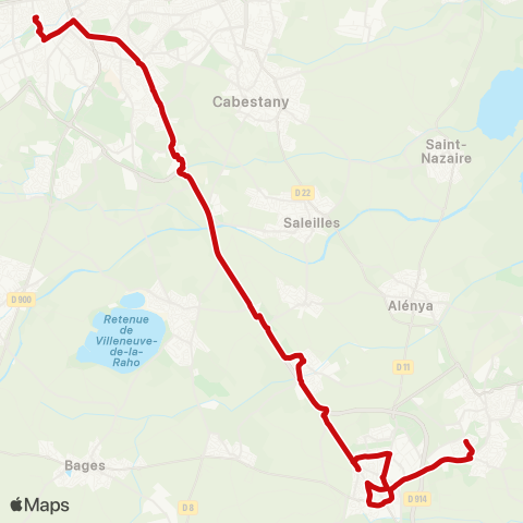 liO Latour Bas Elne - Perpignan map