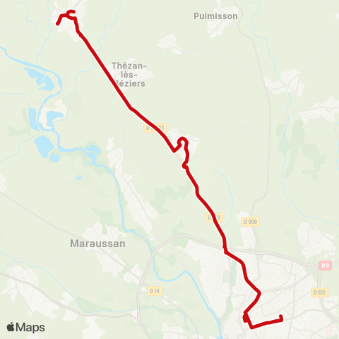 liO Béziers-Cornei-Murviel-Causse-St Nazaire map