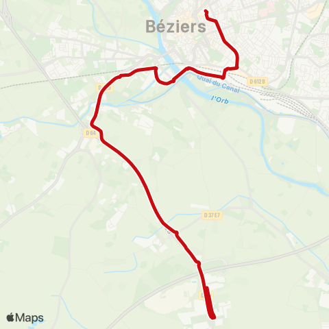 liO Béziers-Vendres map