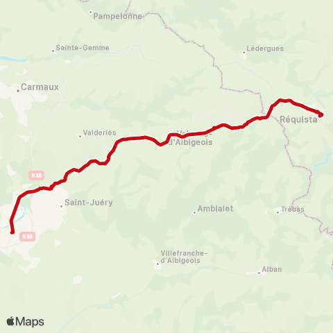 liO Albi - Requista map