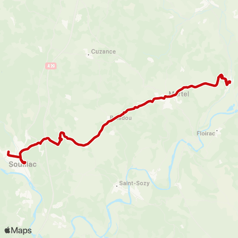 liO Saint-Denis-les-Martel - Souillac map