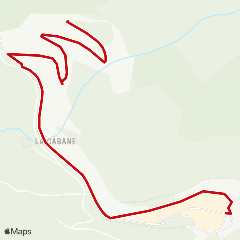 liO Navette Hivernale des Chalets - Pla d'Adet map