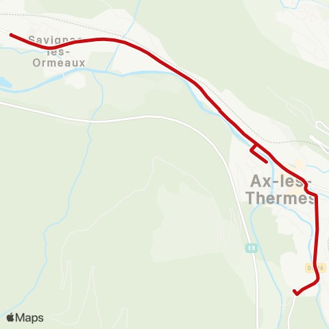 liO Navette Hivernale Savign'Ax map