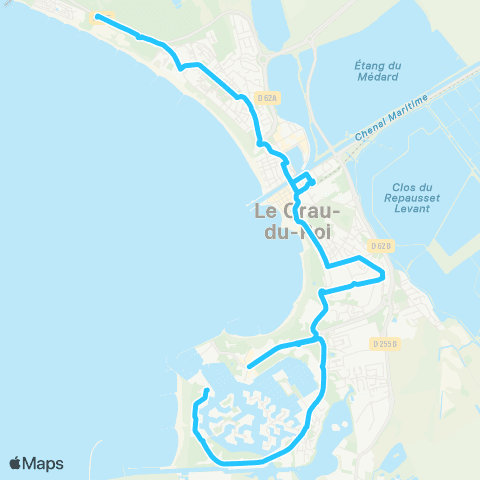 liO La Navette Urbaine - le Grau du Roi map