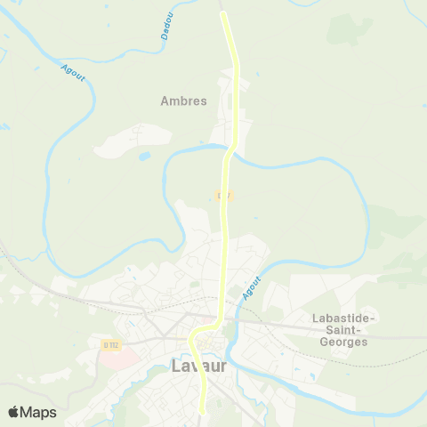 liO Ambres - Lavaur map
