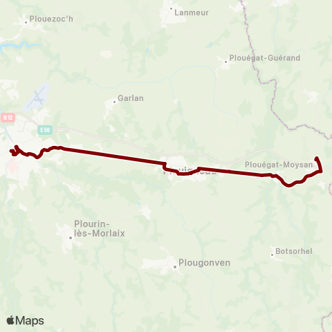 LinéoTim Express map