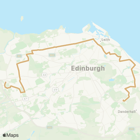Lothian Buses Gyle Ctr or Clovenstone - Royal Infirmary map