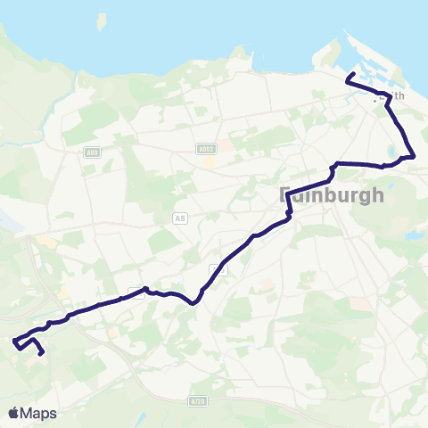 Lothian Buses Heriot-Watt Uni - Ocean Terminal map