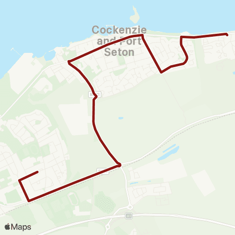 Lothian Buses Hawthorn Road - Road End map