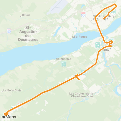 Express Lotbinière Québec – Lotbinière map