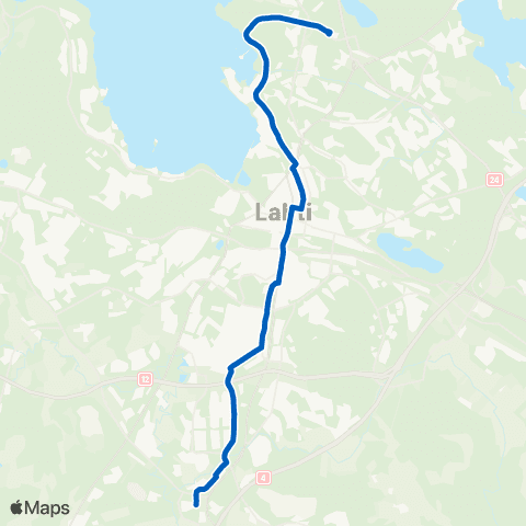 Lahden seudun liikenne Myyntimiehenkatu - Mukkula (Kaivolankatu) map