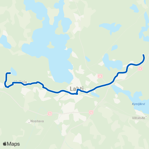 Lahden seudun liikenne Tiilikangas - Hiekkanummi map