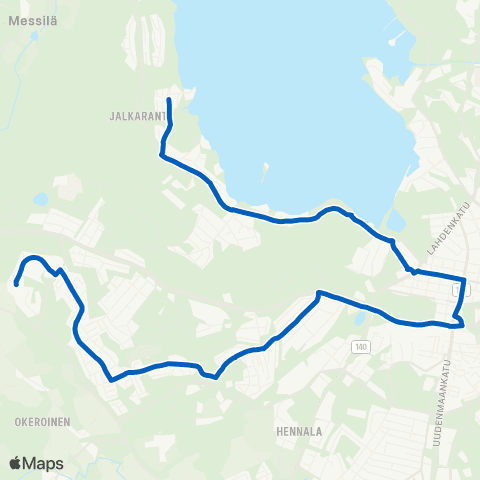 Lahden seudun liikenne Riihelä - Kiikkula map