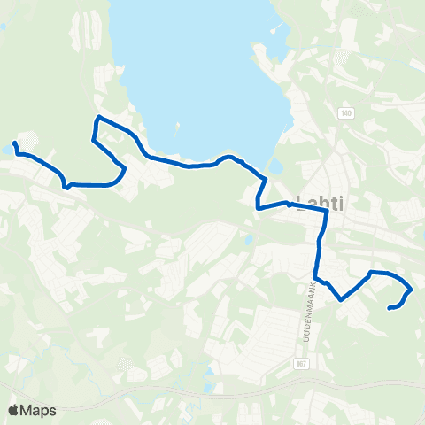 Lahden seudun liikenne Saksala - Rautakankare map