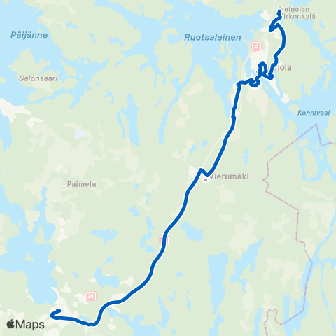 Lahden seudun liikenne Kauppatori - Heinola kk. map
