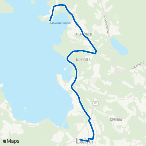 Lahden seudun liikenne Kauppatori - Karjusaari map